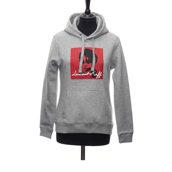 Sweat-capuche-Gris-Laurent-Kaff-Classique-femme